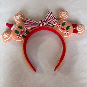 2020 Disney parks gingerbread christmas holiday Mickey Minnie ears headband